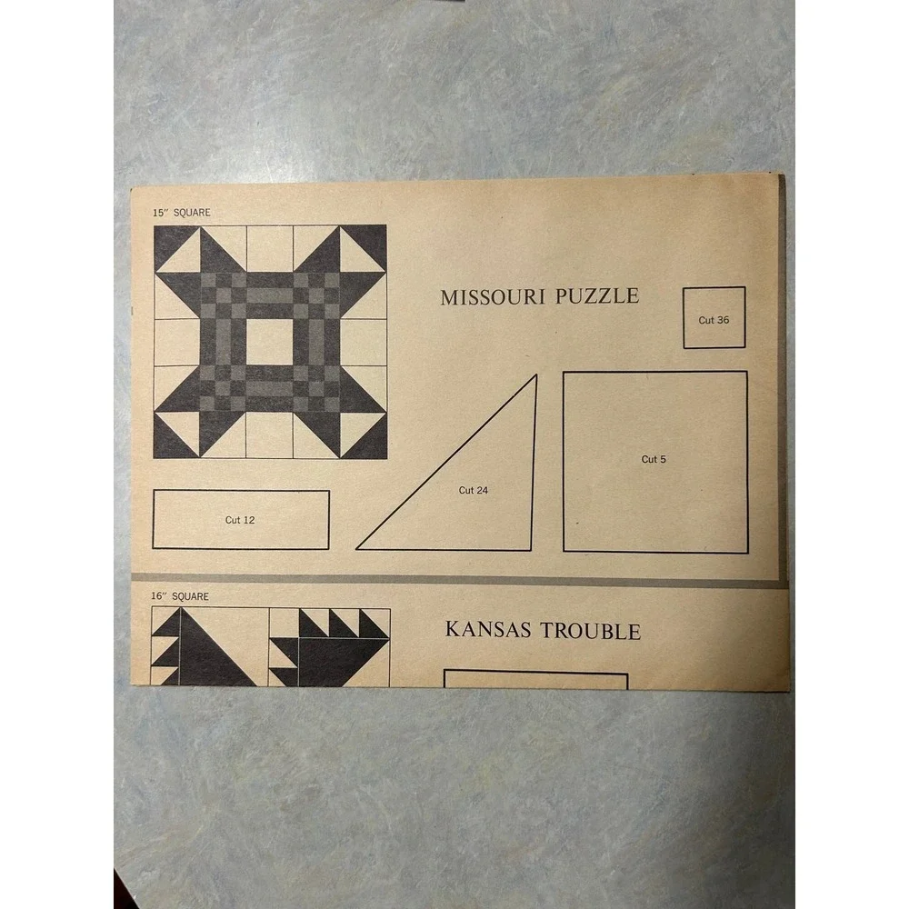 Vintage‎ 1961 American Needlework Women's Day Patterns and Designs for Quilting